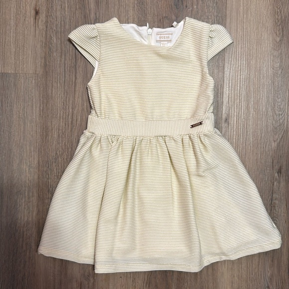 Guess Kids Formal Dress in Cream Gold and White - Picture 1 of 10